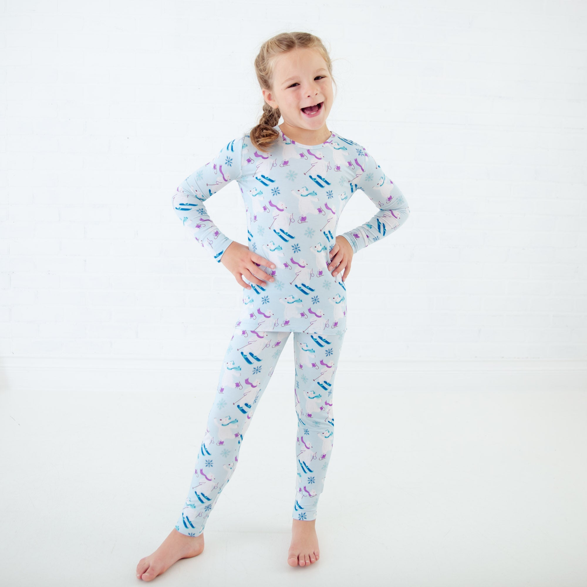 PolarBears Bamboo Baby Pajama Sets for kids Dreamiere