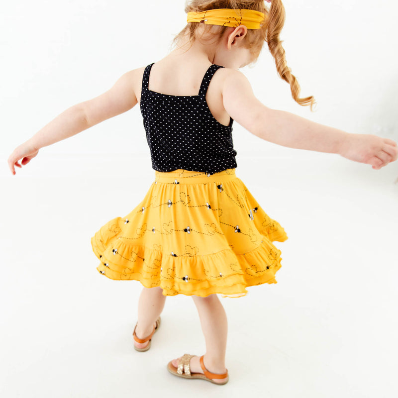 Bumble And Kind Tank Top And Ruffle Skort Set