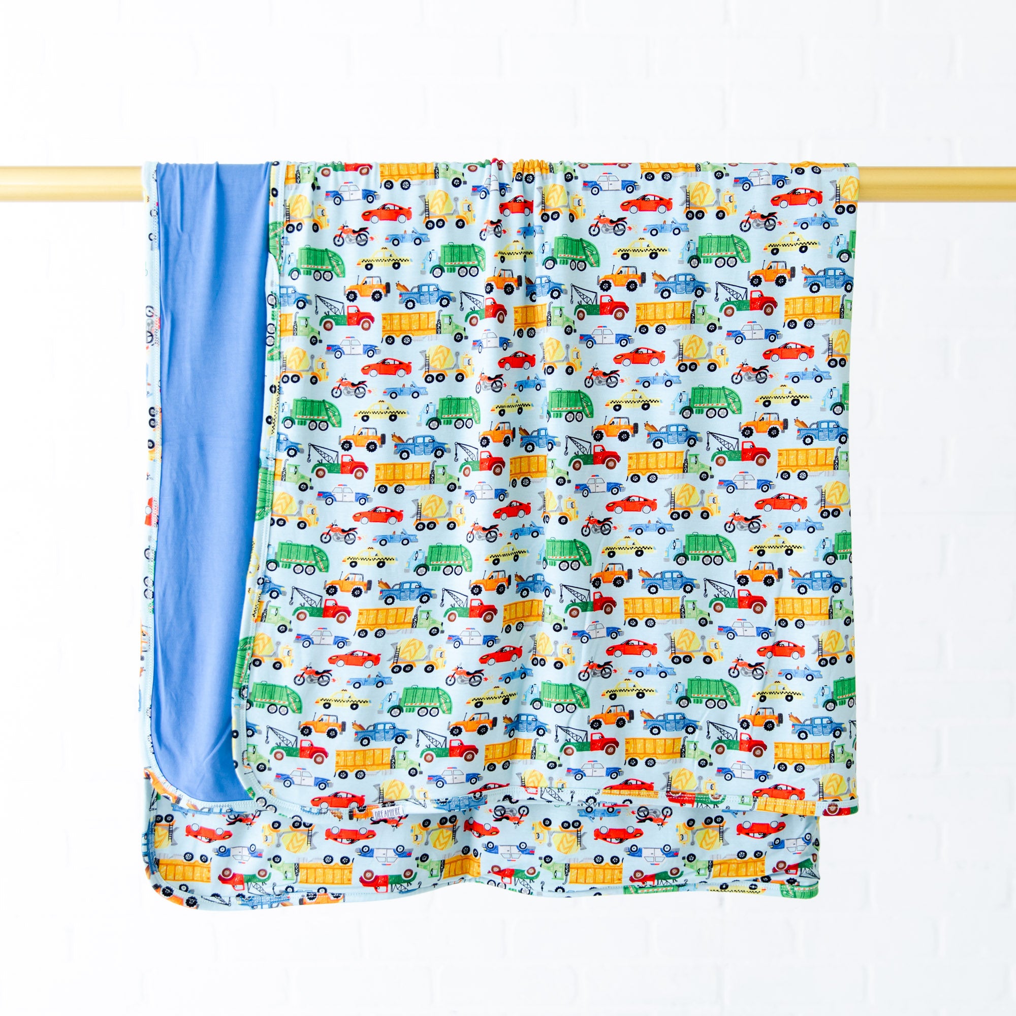 Rush Hour Reversible Baby Blanket Dreamiere
