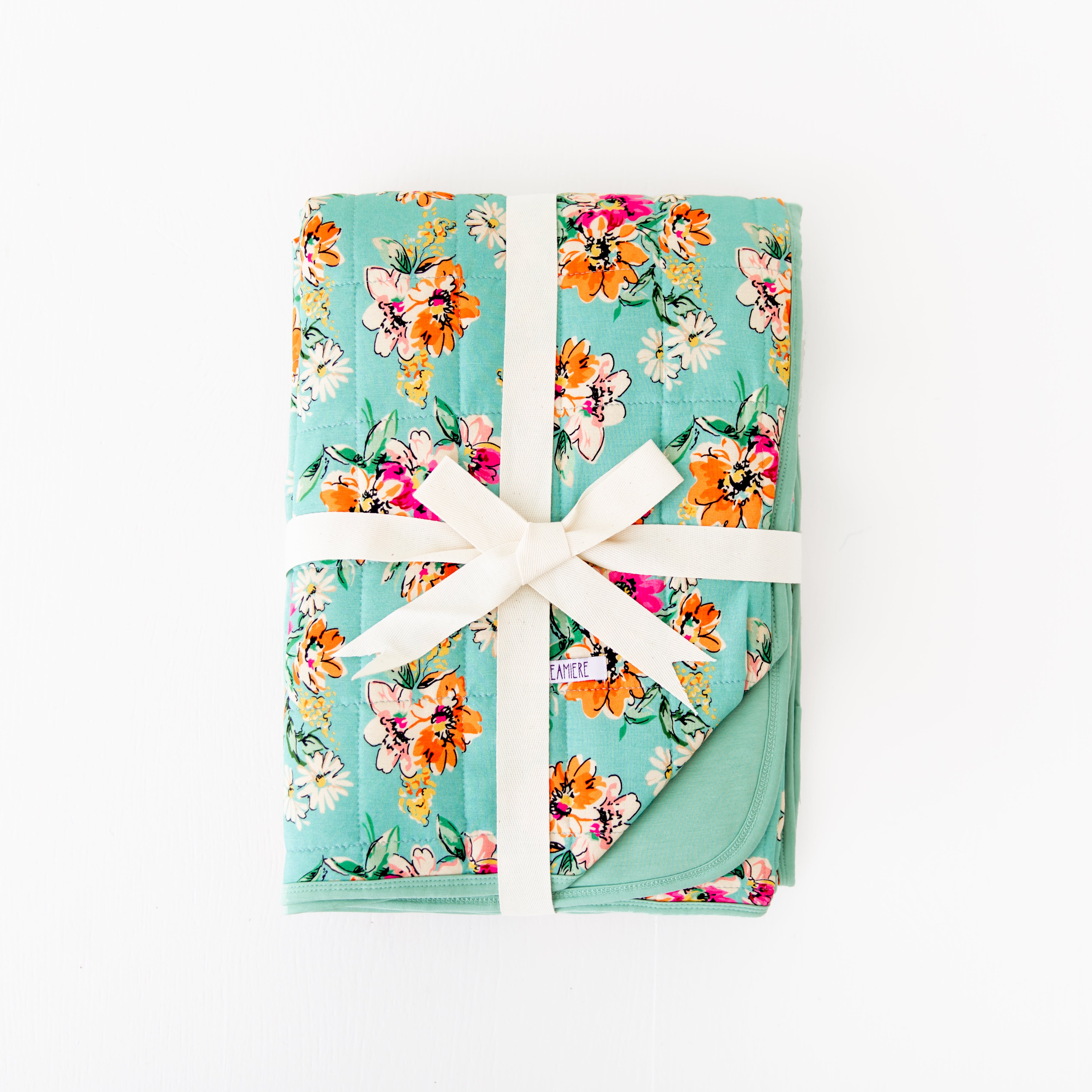 Flower Child Quilted Bamboo Children's Blanket Dreamiere