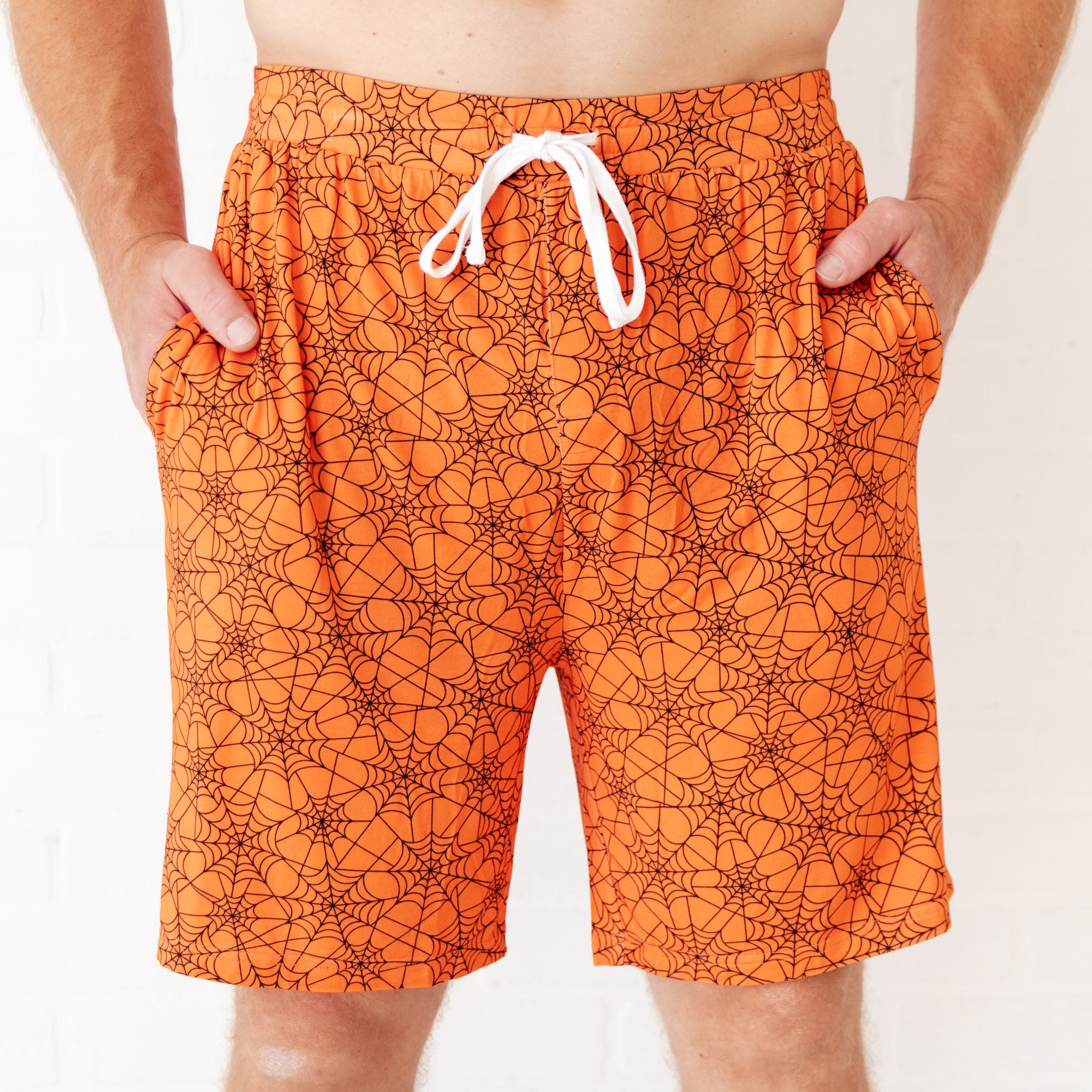 Dream Weaver Men's Sleep Shorts Orange Dreamiere