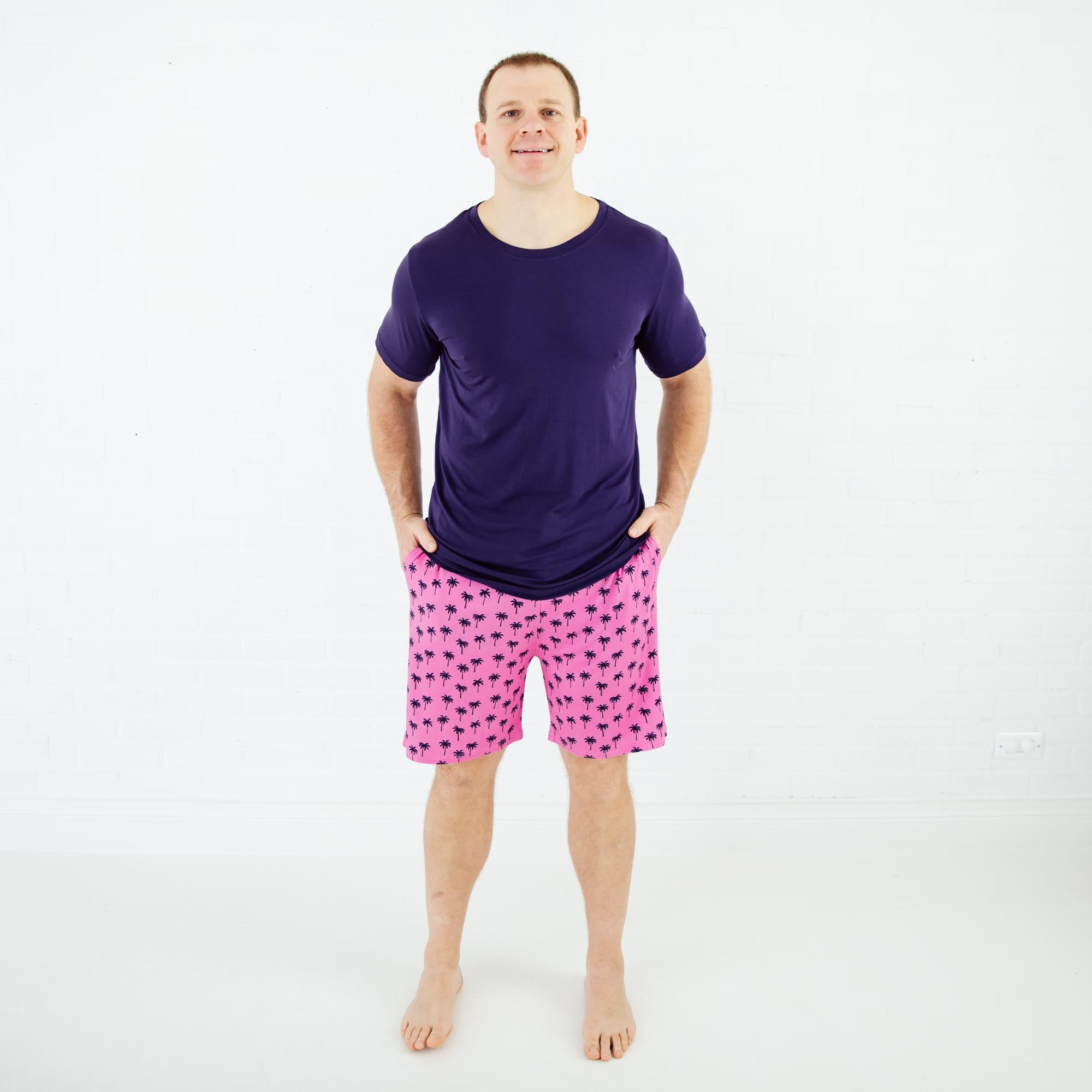 The Palm Life Men's Pajamas | Bamboo Pajama Pants by Dreamiere