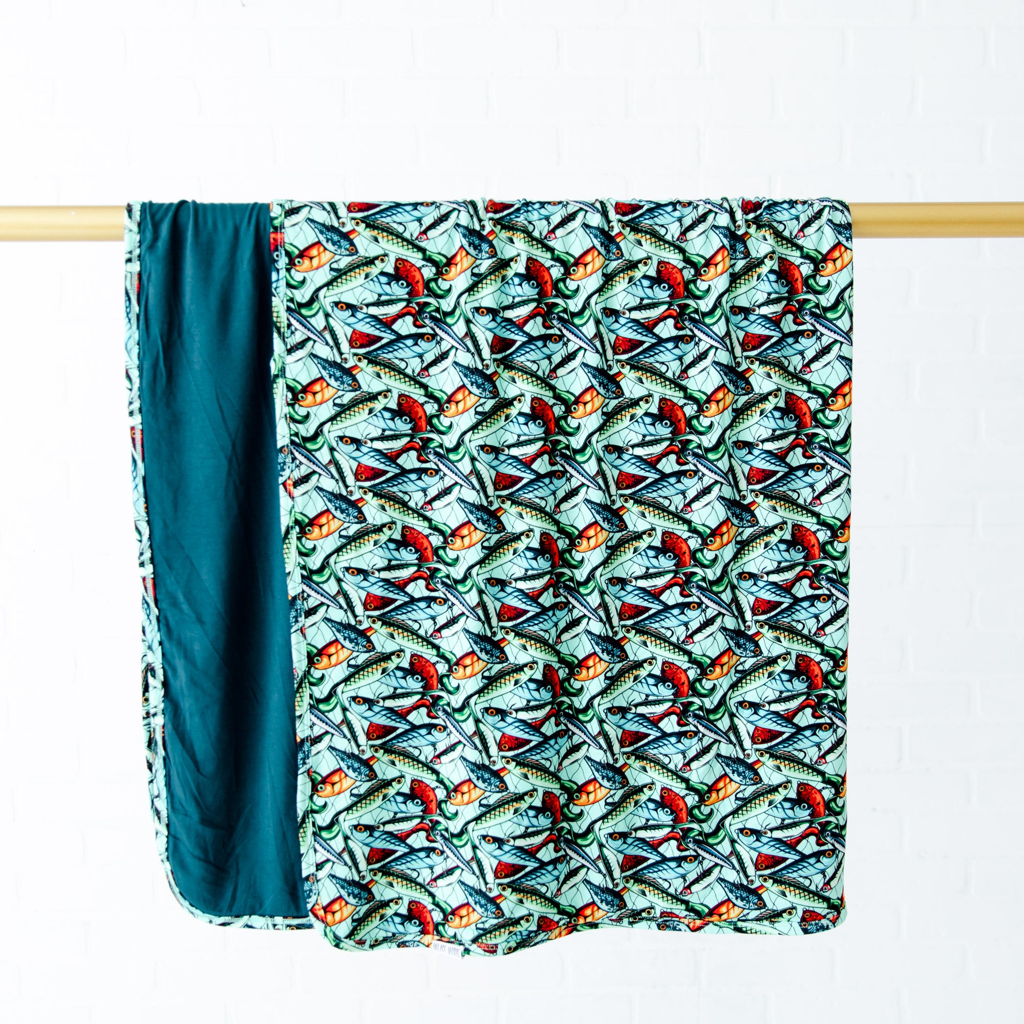 Keepin' It Reel Reversible Baby Blanket Dreamiere