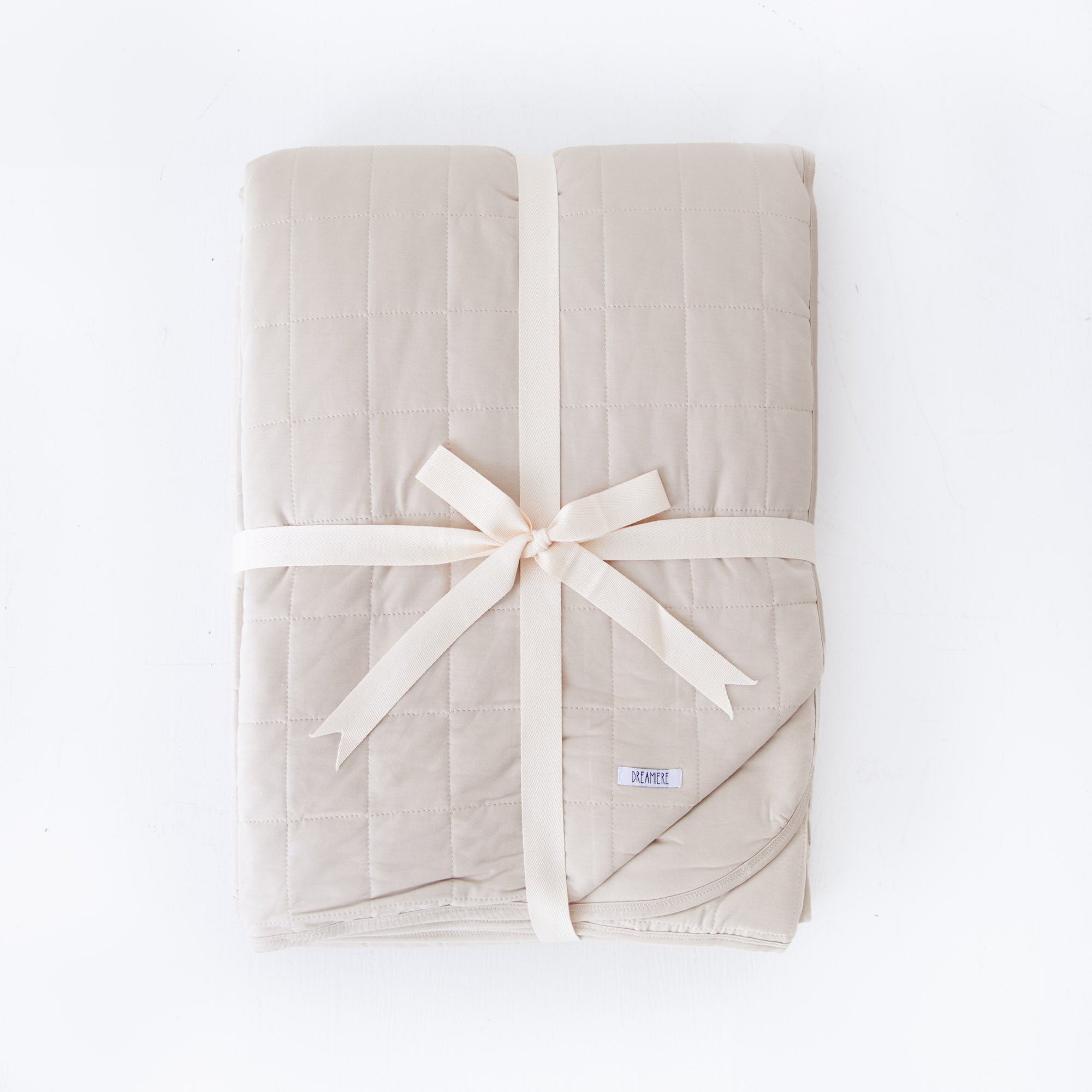 Oat Quilted Bamboo Blanket Dreamiere
