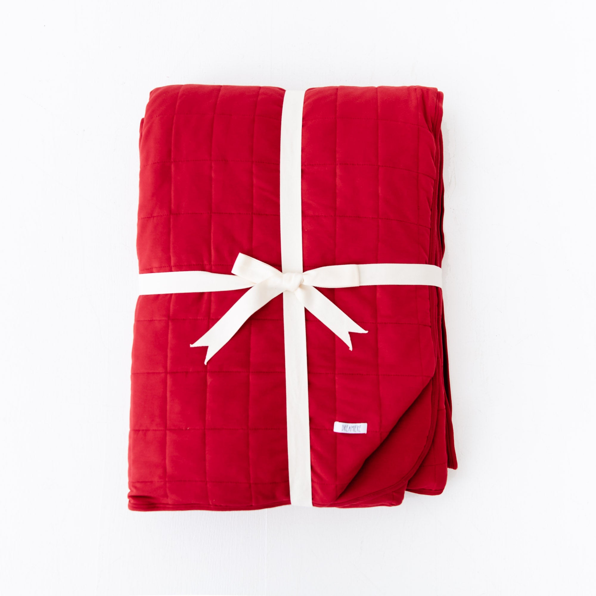 Scarlet Quilted Bamboo Blanket Dreamiere