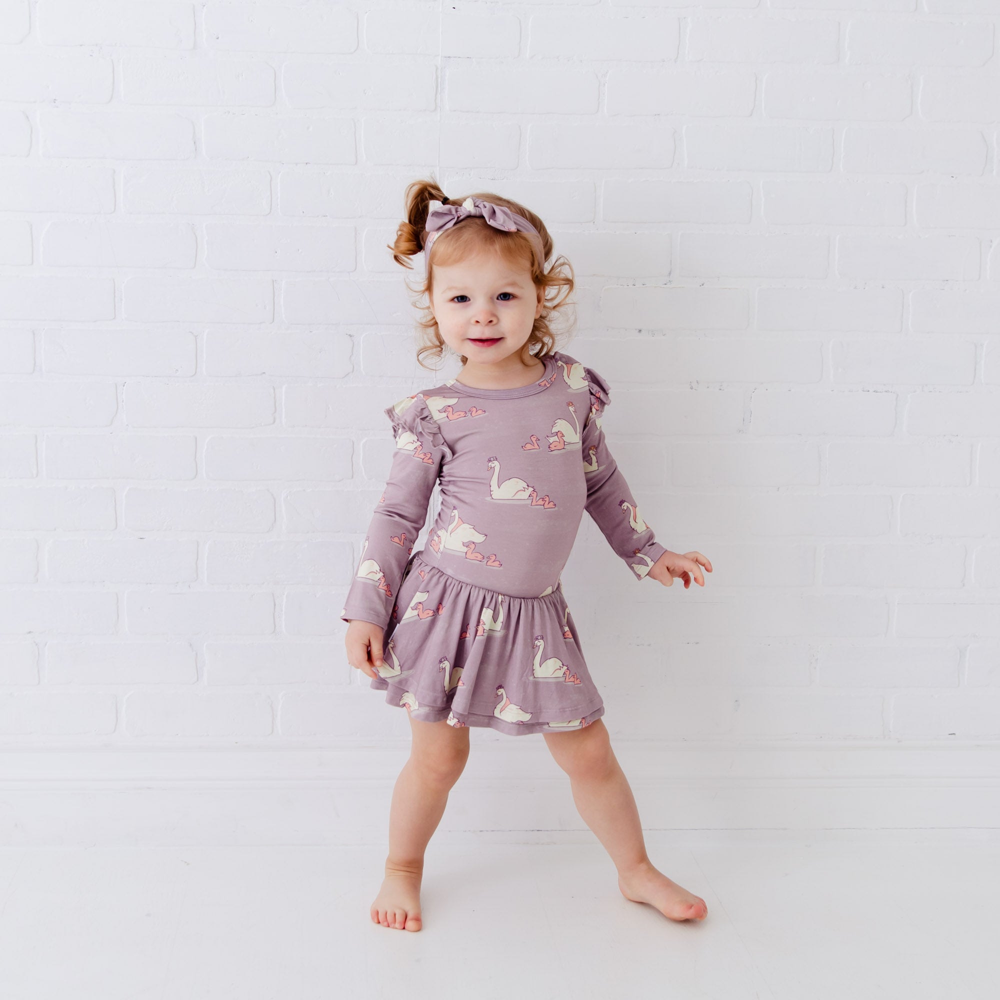 Cute Swan Queen Baby Girl Romper main image 0