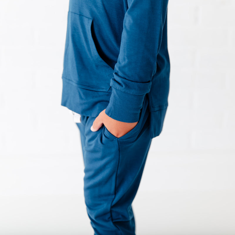 Anchor Blue Hoodie And Jogger Set