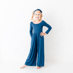 Anchor Blue Leggy Romper