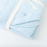 Baby Blue Quilted Adult Bamboo Blanket - Two Layer