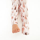 Blushing Fir You Ruffle Convertible Footie
