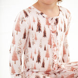 Blushing Fir You Ruffle Convertible Footie