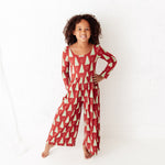 All Spruced Up Leggy Romper - Red