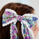 Flutter & Bloom Lace Lined Bow Clip - DROPPING AUGUST 12TH