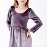 Frostberry Velour Leggy Romper - DROPPING SEPTEMBER 30TH