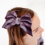 Frostberry Velour Luxe Bow Clip - DROPPING SEPTEMBER 30TH
