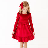Garnet Ever After Velour Dress - DROPPING SEPTEMBER 30TH