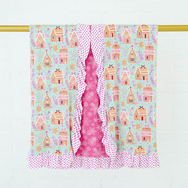 Baking Spirits Bright Ruffle Reversible Blanket