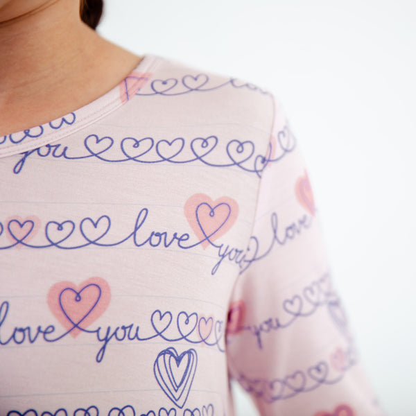 Love Notes Long Sleeve Twirler Top And Pants Set