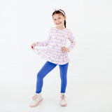 Love Notes Long Sleeve Twirler Top And Pants Set