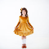 Heirloom Gold Ever After Velour Dress - DROPPING SEPTEMBER 30TH