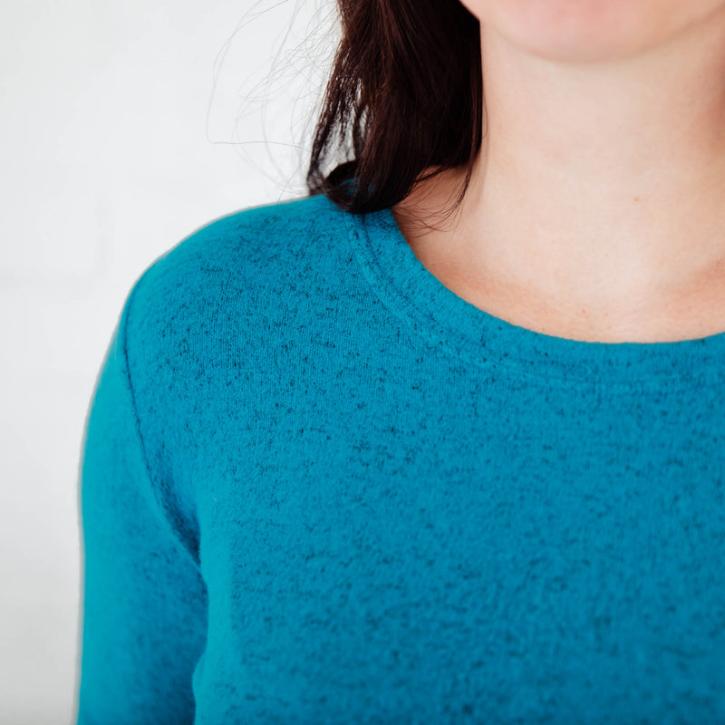 Lush Signature Blend Maxi Teal Women's Long Sleeve Loungewear