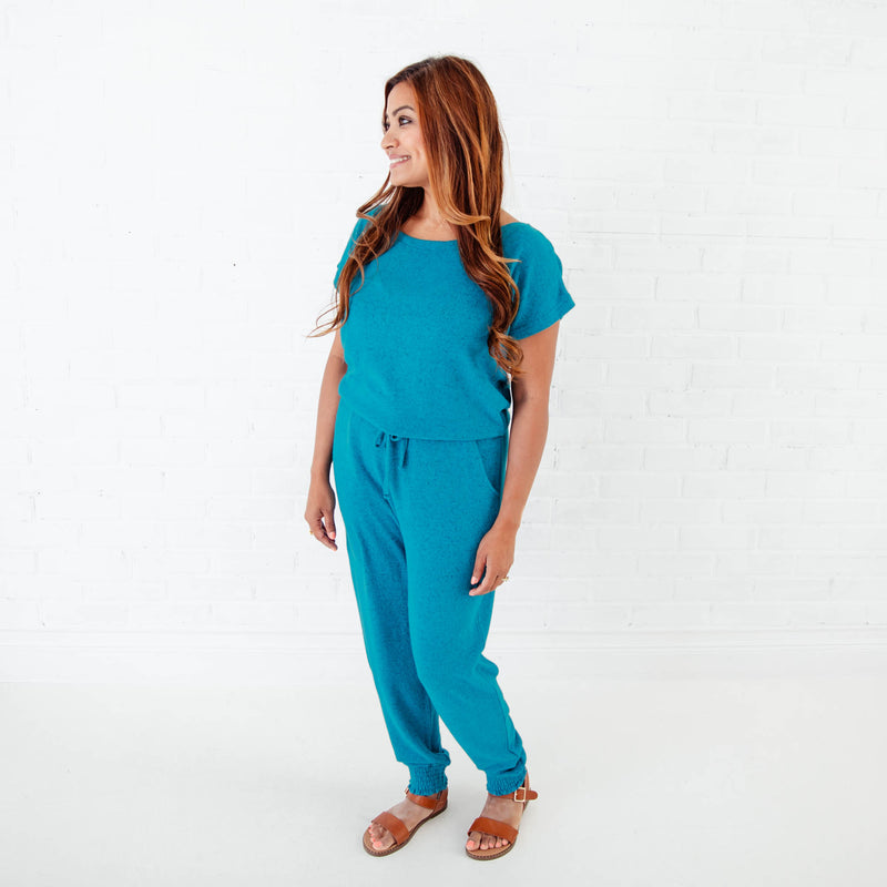 Lush Signature Blend Maxi Teal On The Go Romper