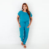 Lush Signature Blend Maxi Teal On The Go Romper