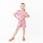 Flower Child Luxe Romper - Pink