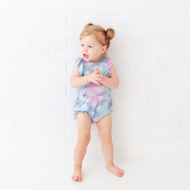 Cotton Candy Skies Bubble Romper
