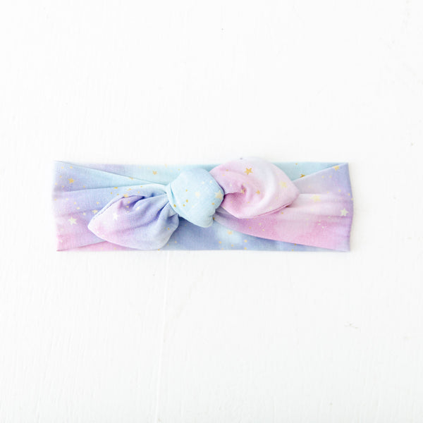 Cotton Candy Skies Topknot Headband