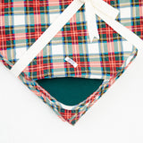 Prancer's Plaid Quilted Adult Bamboo Blanket - Three Layer