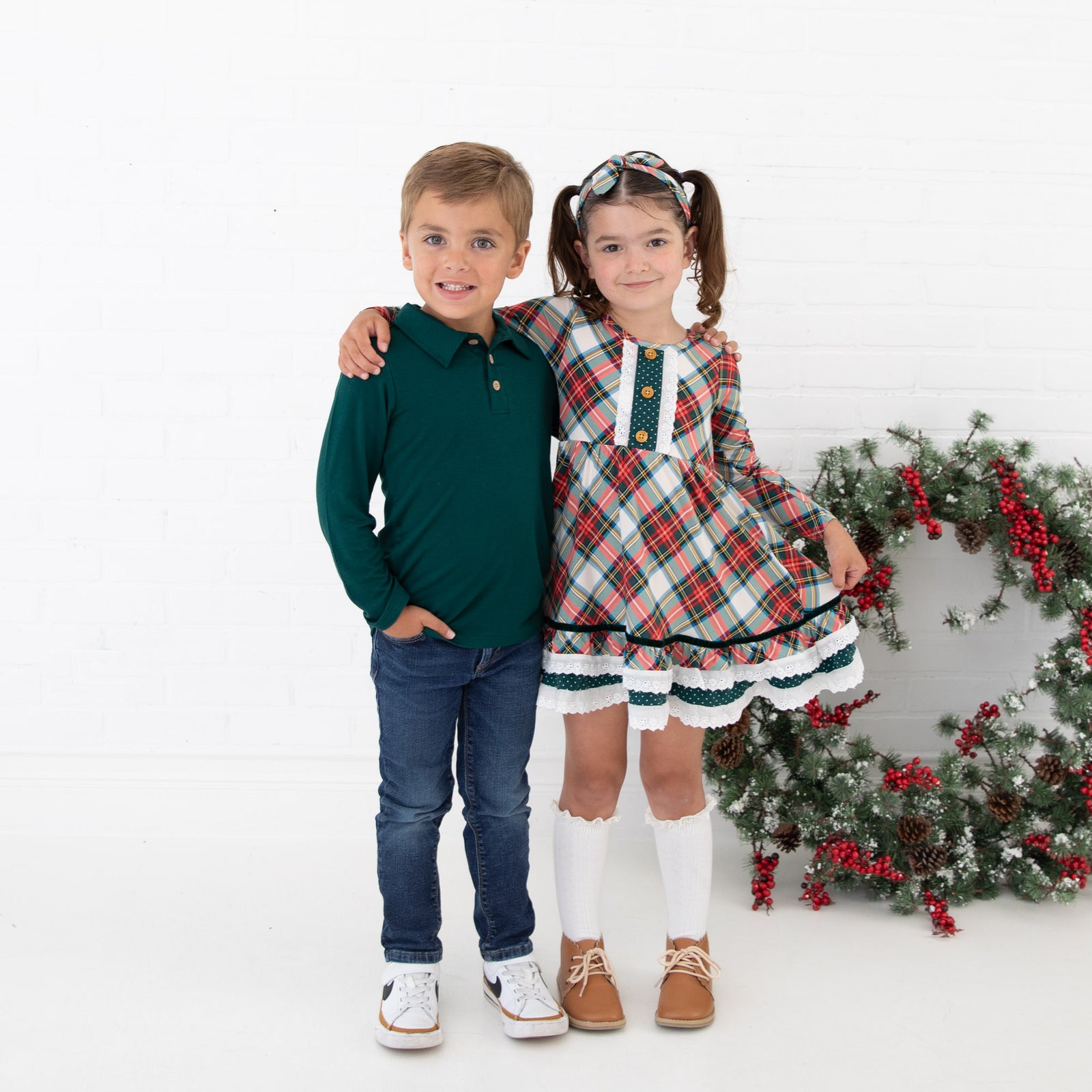 Dreamiere Female Multicolored Long Sleeve Ruffle Dress for 12-18 Months