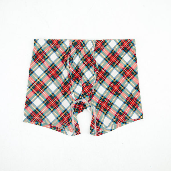 Prancer's Plaid Men's Boxer Briefs