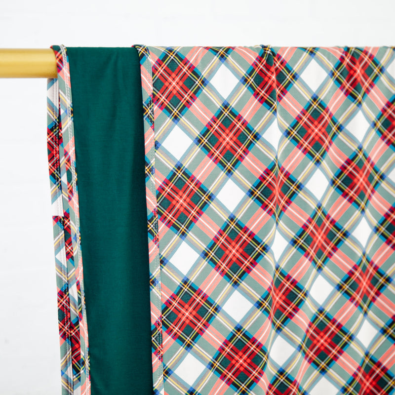 Prancer's Plaid Reversible Blanket