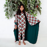 Prancer's Plaid Reversible Blanket