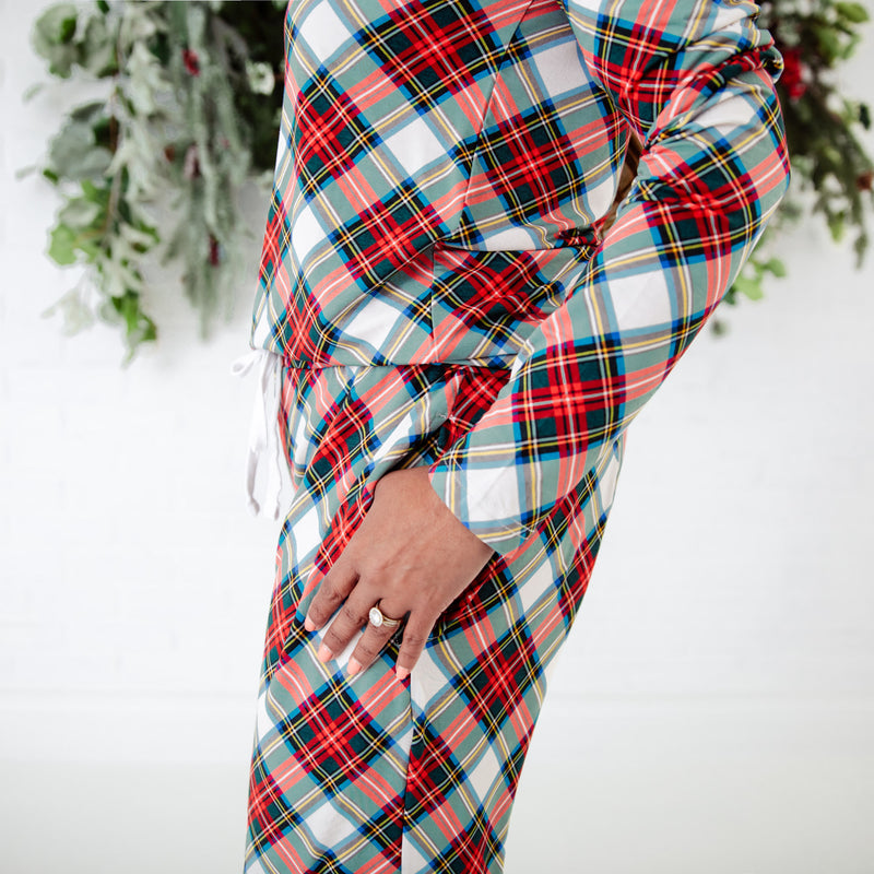 Prancer's Plaid Women's Long Sleeve Loungewear