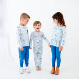 Bearly Skating By Long Sleeve Twirler Top And Pants Set