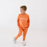 Pumpkin Jogger Set - Children's Rustic Orange