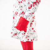 Very Merry Berry Ruffle Tunic and Rouched Pants Set