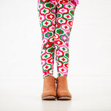 Colorful retro holiday patterned leggings!