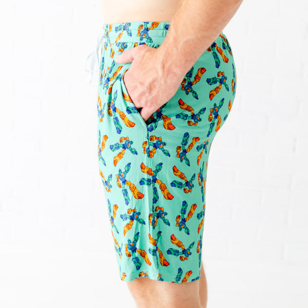 Get Your Bot To Bed Men's Sleep Shorts