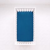 Anchor Blue Crib Sheet
