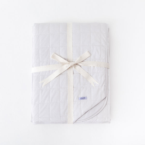 Glacier Quilted Adult Bamboo Blanket - Three Layer