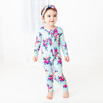 In Full Bloom Ruffle Convertible Footie