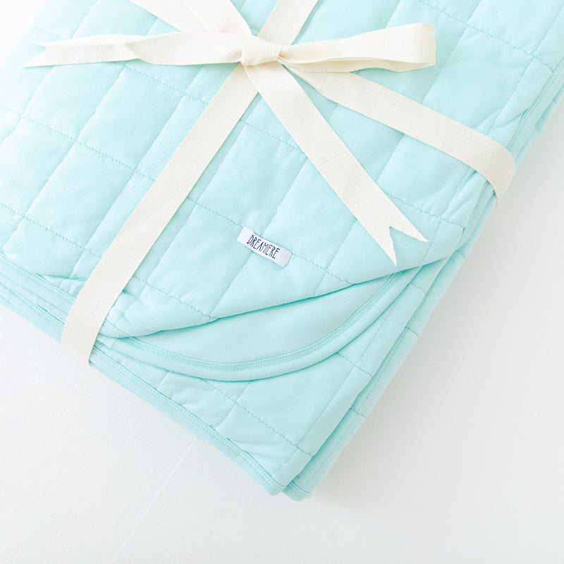 Oceanside Quilted Adult Bamboo Blanket - Two Layer