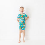 Dog Days Of Summer Short Sleeve and Shorts Two Piece Pajamas Set