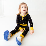 Bumble and Kind Hooded Romper - Black
