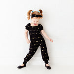Bumble and Kind Smocked Romper - Black