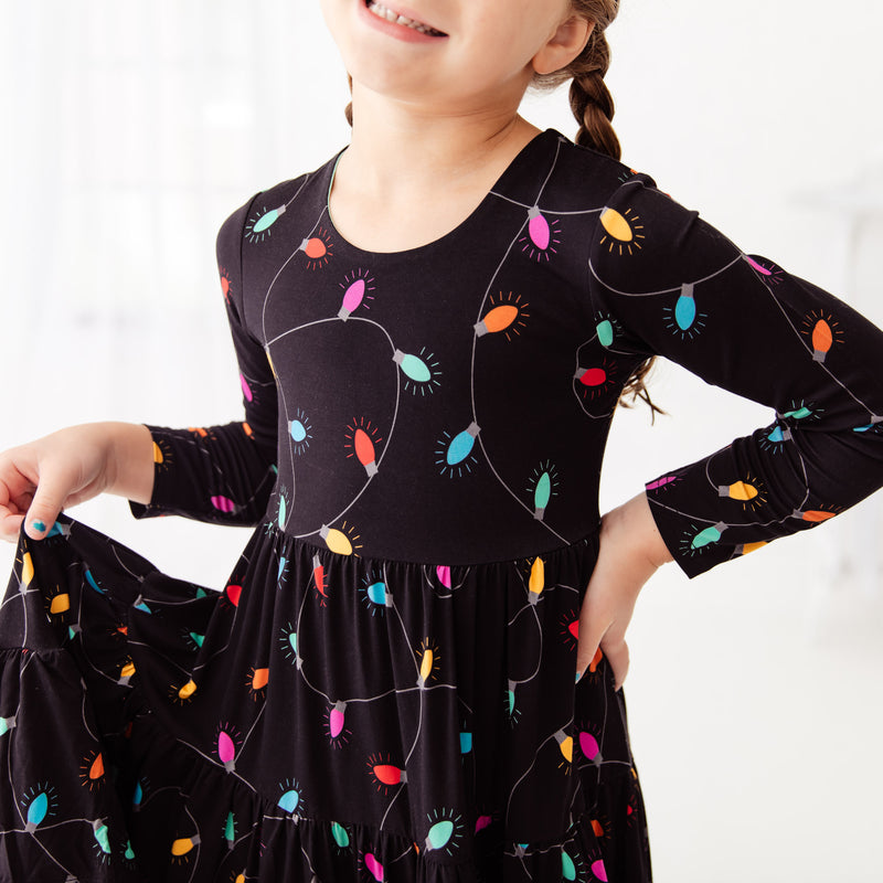 Dreamiere Female Multicolored Long Sleeve Swing Dress, 18-24 Months Dreamiere Female Multicolored Long Sleeve Swing Dress, 18-24 Months