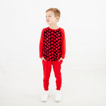 Heart To Heart Long Sleeve Raglan And Jogger Set